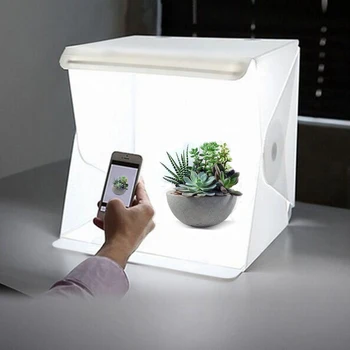 Mini Magnetas Lankstymo Švieslentę Fotografijos Studijoje Softbox LED Light Soft Box 