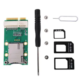 Mini PCI-E Adapter Išplėtimo kortą 3G 4G Modulio SIM Kortelės Lizdą SIM Kortelės Lizdas 3G/4G WWAN LTE, GPS Kortelė