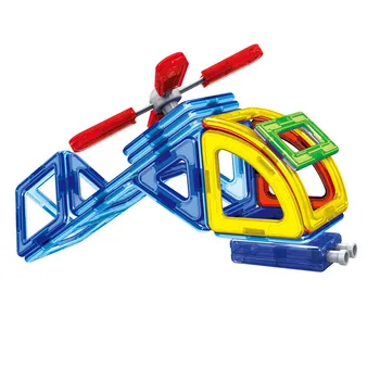 MIPOZOR 88Pcs 2017 Naują Magnetinių Dizaineris Pastato 3D Blokai Vaikų Švietimo Montavimas Žaislai, Orlaivių, Sraigtasparnių 