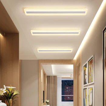 Modernus minimalizmas Aukšto ryškumo LED Lubų šviestuvas apšvietimas gyvenimo kambario, miegamasis Liustra stačiakampio formos lubų lempos
