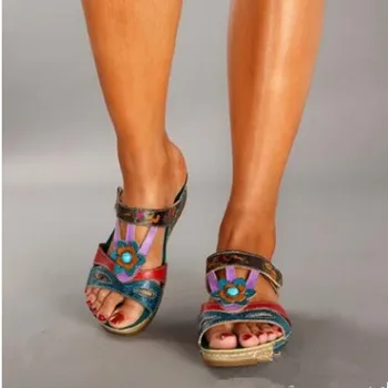 Moterų Bowknot Šlepetės 2020 Metų Vasaros Atsitiktinis Paplūdimio Blynai Paslysti ant Platformos Ponios Sandalai Suknelė Šalis Peep Toe Moterų Sandalai