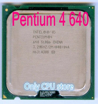Nemokamas pristatymas Pentium 4 640 p4 640 3.2 GHz darbastalio procesorius CPU Socket 775 pin LGA775 Kompiuterio CPU Procesorius
