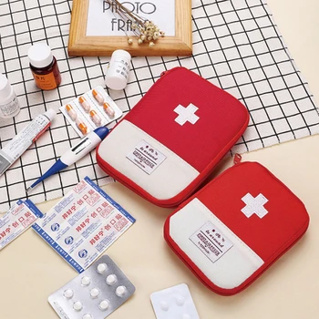 Nešiojamų Lauko Mini Pirmosios Pagalbos Rinkinys Maišelis Maišelis Kelionių Medicinos Pagalbos Paketą Rinkinys Krepšys Mažų Medicinos namų medicina saugojimo krepšys