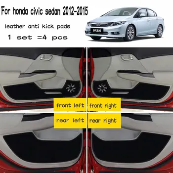 Oda Automobilių Stiliaus Anti Kick Trinkelėmis Anti-dity Durų Kilimėlis, Priedai Honda Civic Sedanas 2012 m. 2013 m. m. m. 2016 m. 9 kartos