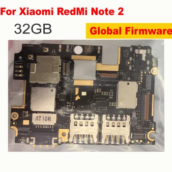 Pasaulio Frimware Mainboard Xiaomi Redmi Pastaba 2 32GB Note2 Plokštė Atrakinta Su Lustai Grandinių Flex Kabelis su 