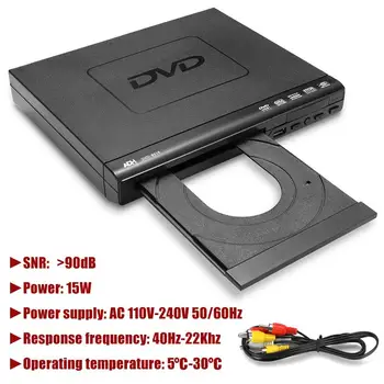 Profesinės 110V-240V USB Kelis Atkūrimo DVD Grotuvas ADH DVD, CD, SVCD, VCD 