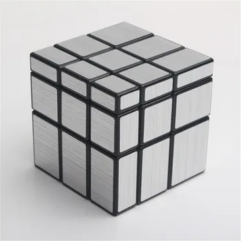 Profesinės Sidabro Aukso Lipdukai Tris Veidrodis S Magic Cube, 3 Veidrodėliai Sklandžiai Magijos Kubo Galvosūkį Švietimo Žaislas Vaikams