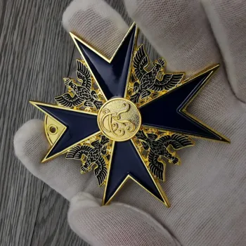 Prūsijos Kad Juodosios Erelio Kryžiaus Medalis Replika Ženklelis