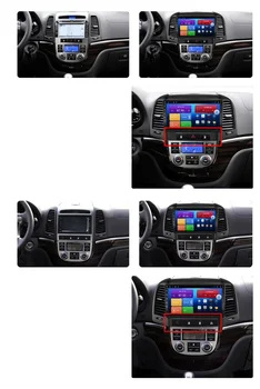 PX6 Android 10.0 4+128G Automobilio DVD Grotuvas GPS Navigacija Hyundai Santa Fe 2006-2012 Auto Stereo Radijo Multimedijos Vadovas Uint DSP