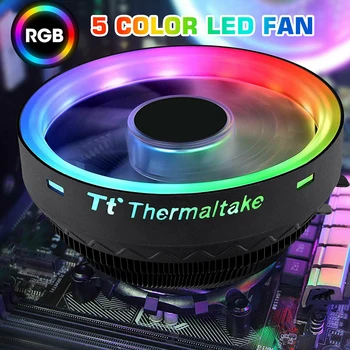 RGB, Ventiliatorius CPU Aušintuvo 5 LED Spalvos Radiatoriaus Ventiliatorius Heatsink 3pin Intel LGA1156/1155/775/1150,AMD/FM1/FM2/FM2+/AM2/AM2+/AM3+/AM4
