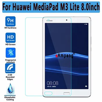 Screen Protector, Grūdintas Stiklas Huawei Mediapad M3 Lite 8 8.0 ThinTablet PC Ekrano apsaugos Huawei M3 Lite 8