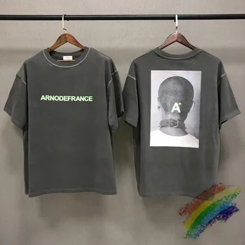 Spalvinga Atspindintis Arnodefrance T shirt Vyrai Moterys 1:1 Aukštos Kokybės Plautą Senojo Derliaus ADF Tee 2020 m. kolekcijos Marškinėlius