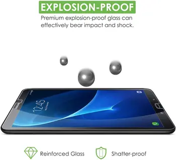 Tabletę Grūdintas Stiklas Screen Protector Cover for Samsung Galaxy Tab A6 10.1 (2016 M.) T580 T585 Anti-pirštų atspaudų Apsauginės Plėvelės