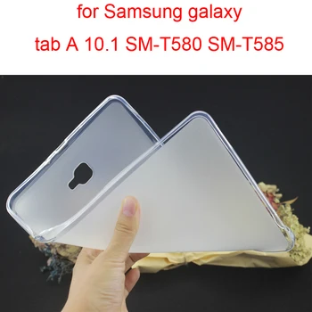 Tansparent minkštos TPU case for Samsung Galaxy Tab 10.1 2016 2019 T510 T515 T580 T585 P580 P585 SM-T510 SM-T515 T590 T595