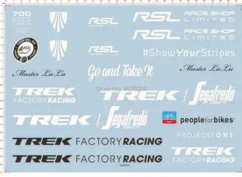 TREK factory racing rsl rasės parduotuvė ribotas dviračių Mdoel Rinkinys, Vandens Decal