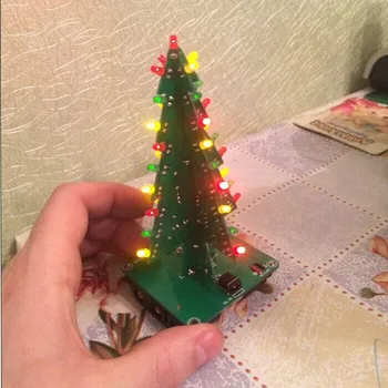 Trimatis 3D Kalėdų eglutė LED 