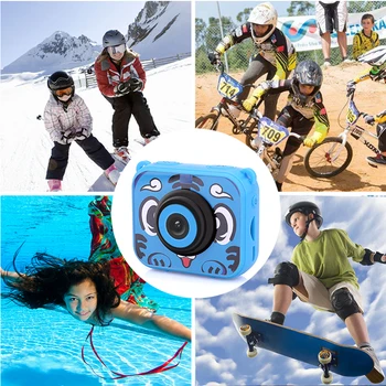 Vaikų Mini Kamera 2.0 colių Ekranas Skaitmeninė vaizdo Kamera, skirta Vaikų Gimtadienio Dovana Vandeniui 1080P Vaizdo Projekcijos Foto Kamera