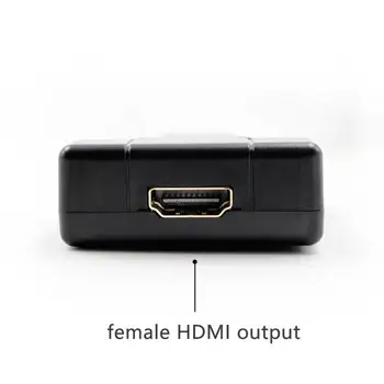 Wiistar Vyrų AV CVBS Moterų SVIDEO, kad Moterų HDMI Audio Video Converter 1080P Composite Adapteris, skirtas 