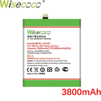 WISECOCO 4000mAh BT42C Baterija Meizu M2 Pastaba Mobiliųjų Telefonų Sandėlyje Aukštos Kokybės Sekimo Numerį