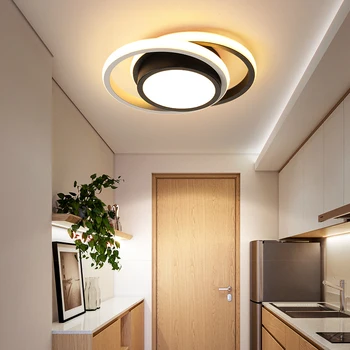 Šiuolaikinių LED lubų šviesos, virtuvės, miegamojo praėjimo koridorius, balkonas, įėjimas Apvalūs / kvadratiniai modernios LED lubų šviestuvas namų