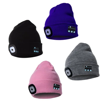 Žiemos Šiltas Muzikos Skrybėlę Belaidžio Smart Bžūp Bluetooth V5.0 Beanie Skrybėlių Ausinių ir 